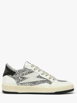 Sneakers Uit Leder Semerdjian Zilver accessoires DANY